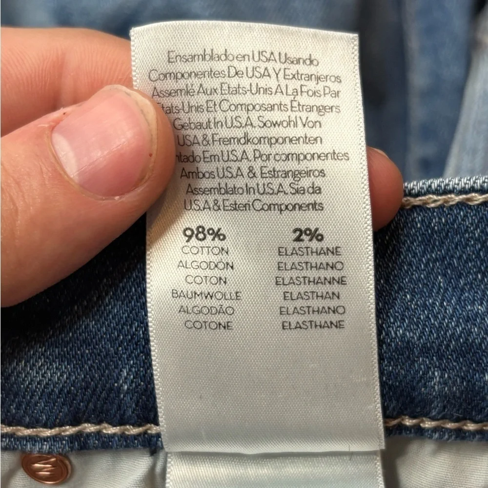Mother denim the charmer satisfaction blue skinny jeans size 27